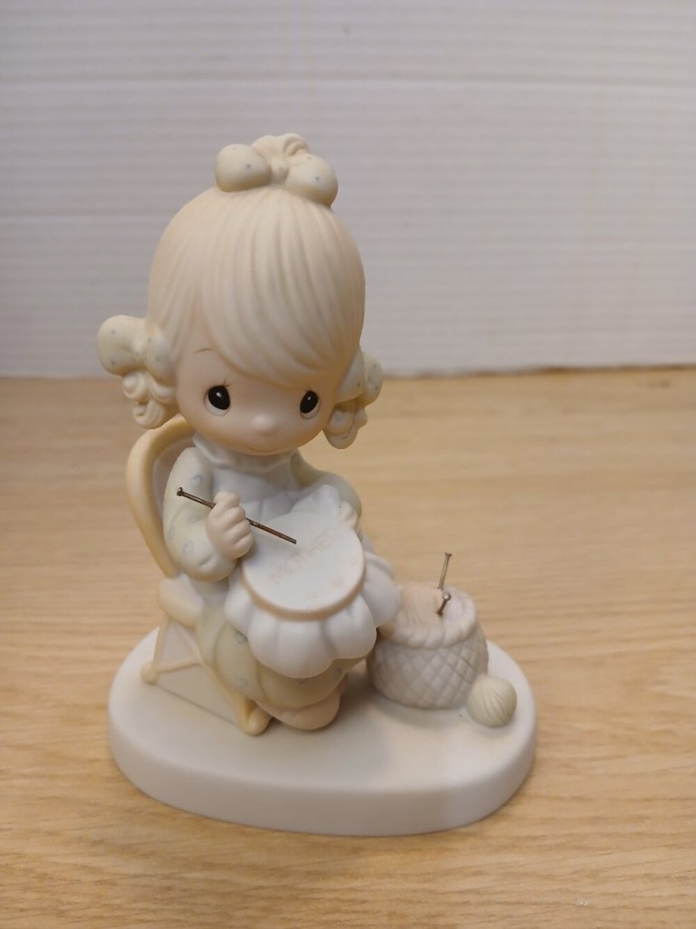 Precious Moments Mother Sew Dear Porcelain Figurine E-3106